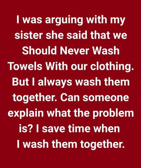 Stop Washing Towels and Clothes Together—Here’s Why
