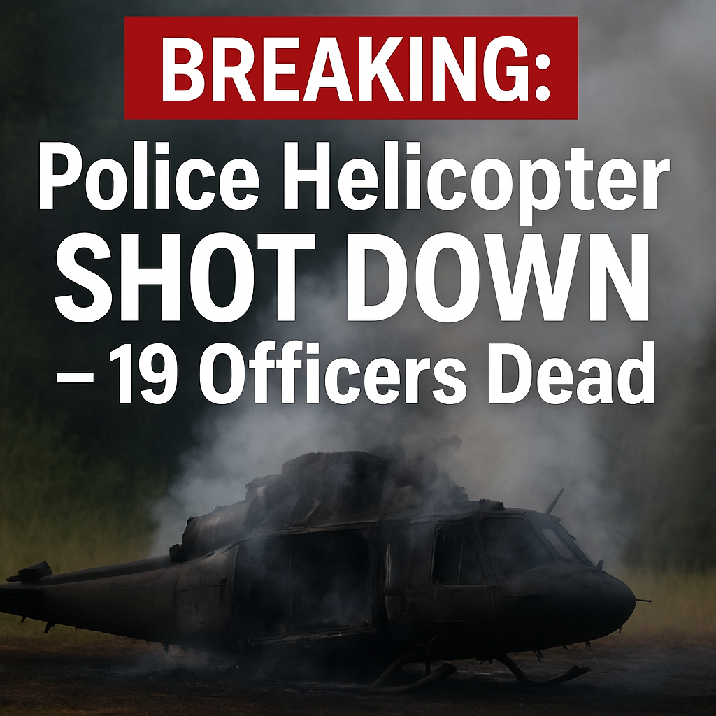 BREAKING NEWS: Police Helicopter SHOT DOWN