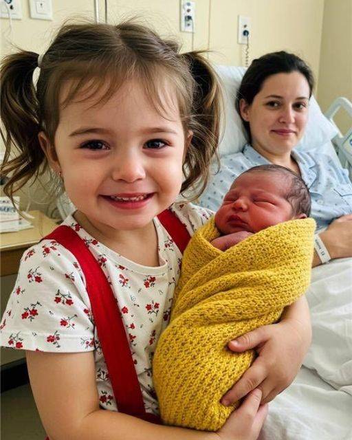 My Daughter Was Thrilled To Hold Her Newborn Sister, Until She Whispered One Word To Me
