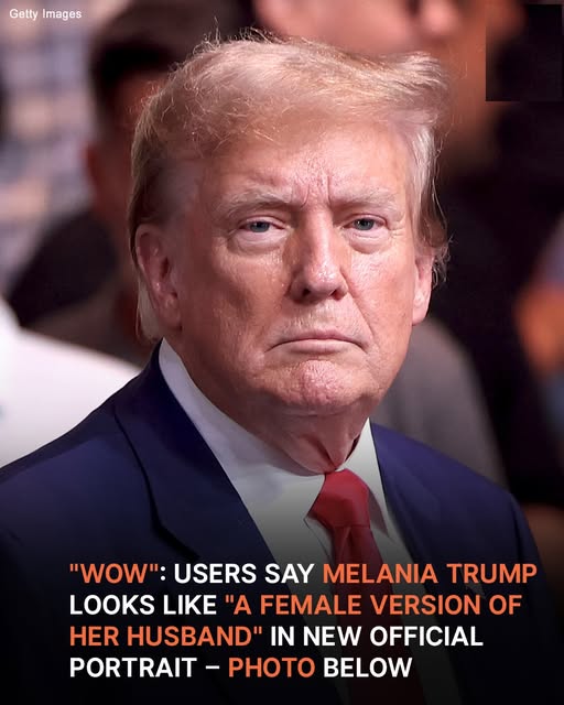 Users React to Melania Trump’s New Official Portrait – Photo