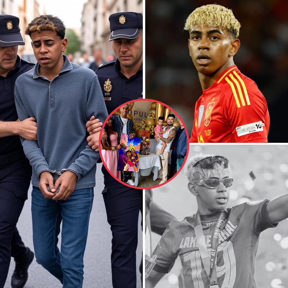 LATEST NEWS: Spanish football prodigy Lamine Yamal was suddenly investigated by the police for his birthday party, the party attracted millions of celebrities to attend, including a creepy secret about the black party, fans were disappointed with this young talent…Binbin