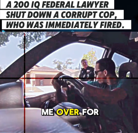 200 IQ” Lawyer Outsmarts Corrupt Cop During Traffic Stop — Officer Fired on the Spot!