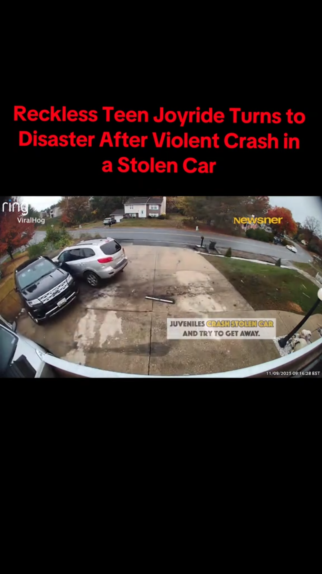 Reckless Teen Joyride Turns to Disaster After Violent Crash in a Stolen Car